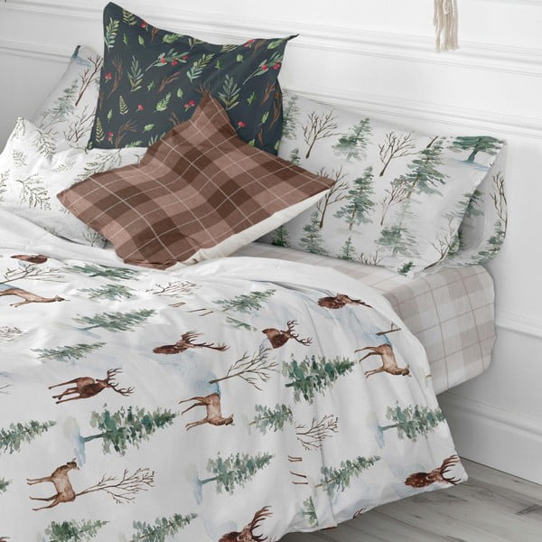 Lenzuolo di cotone Basic , 140 x 200 cm Mystical Winter - Happy Friday-image-3