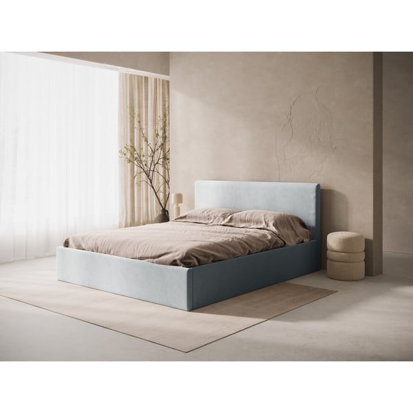 Testiera grigio chiaro in imbottito 190,5x100 cm Remo – Micadoni -image-1