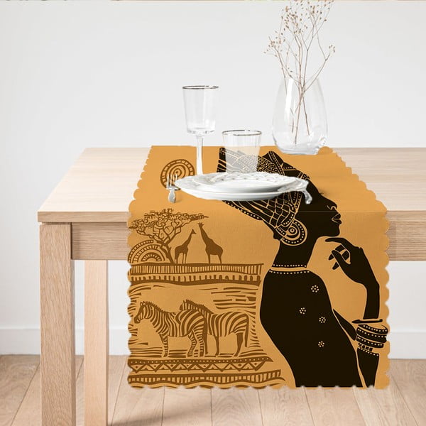 Runner per tavolo Donna africana, 45 x 140 cm - Minimalist Cushion Covers