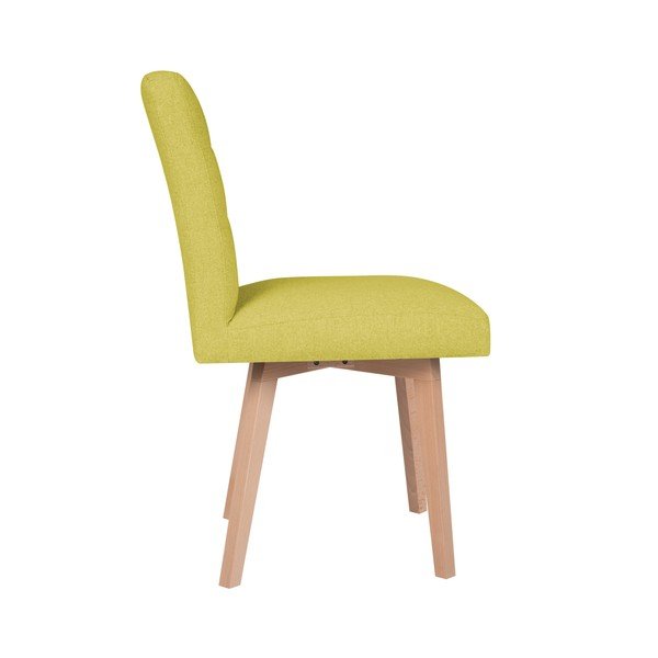 Sedia da pranzo gialla Tulip - Mazzini Sofas-image-3