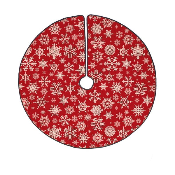 Tappeto in cotone sotto l'albero di Natale , ø 130 cm Freezy Snowflakes - Butter Kings