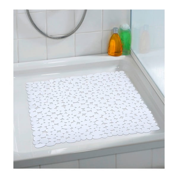 Tappeto da bagno antiscivolo bianco, 54 x 54 cm Paradise - Wenko-image-1