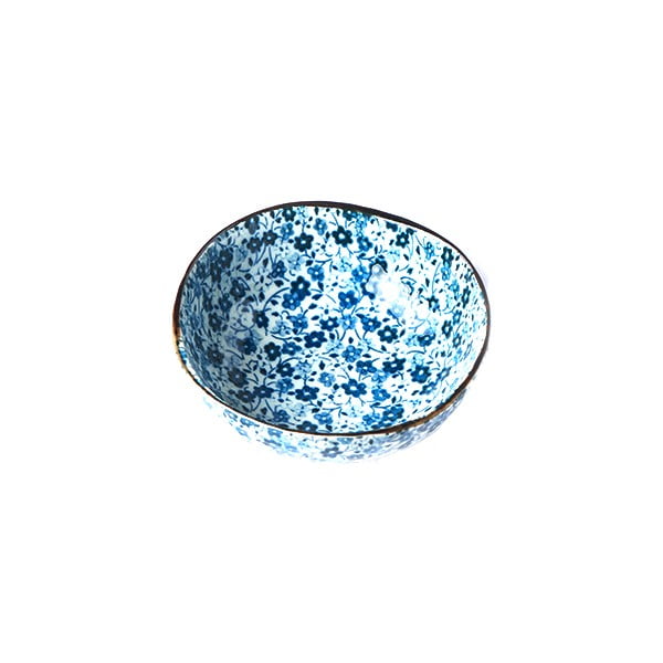 Ciotola in ceramica blu e bianca, ø 11 cm Daisy - MIJ