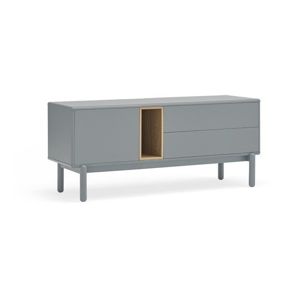 Tavolo TV blu-grigio 140x56 cm Corvo - Teulat-image-1