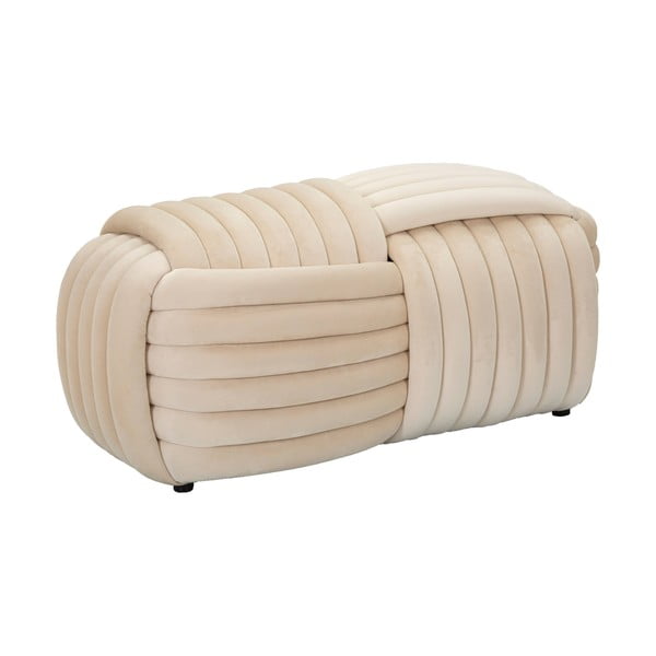 Panchina in velluto crema Softy - Mauro Ferretti-image-4