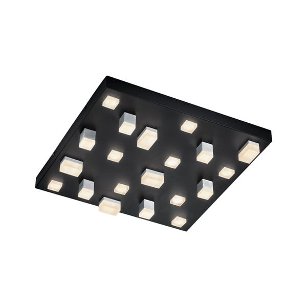 Plafoniera a LED nera con paralume in metallo 45x45 cm Civeto - CINQUE
