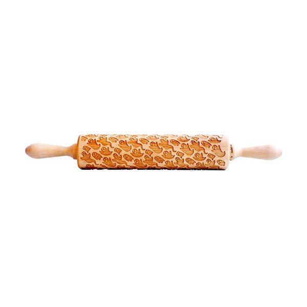 Mattarello con rilievo in legno Ghosts – Valek