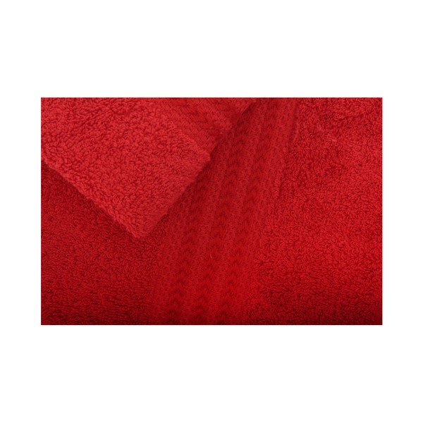 Set di 2 asciugamani in cotone rosso e asciugamano Rainbow - Foutastic-image-2