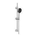 Set per doccia color argento lucido in acciaio inox con doccetta/con supporto scorrevole 70 cm Softwater – Wenko