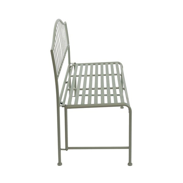 Panca da giardino verde in metallo – Esschert Design-image-2