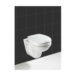 Sedile per wc leggermente rialzato con chiusura facilitata per anziani , 43,5 x 37 cm Secura - Wenko