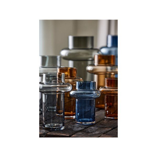 Vaso in vetro grigio Tube - Lyngby Glas-image-3