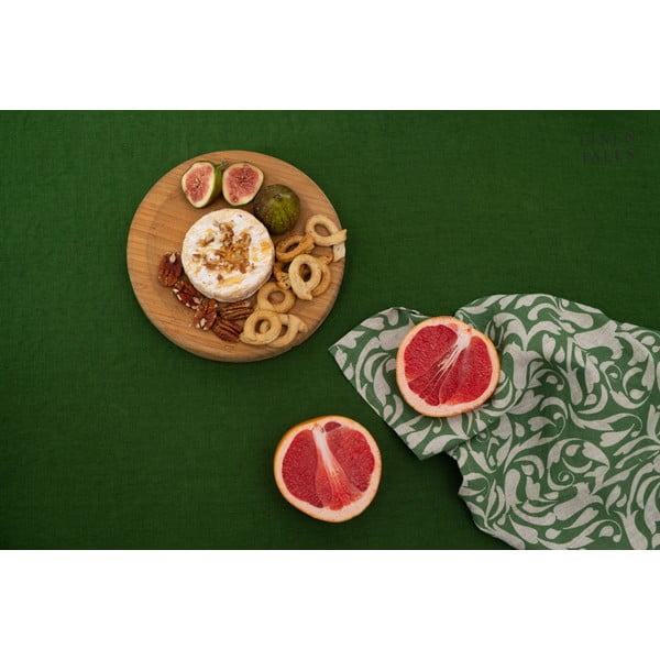 Strofinaccio in lino 45x65 cm Evergreen Damask – Linen Tales-image-3