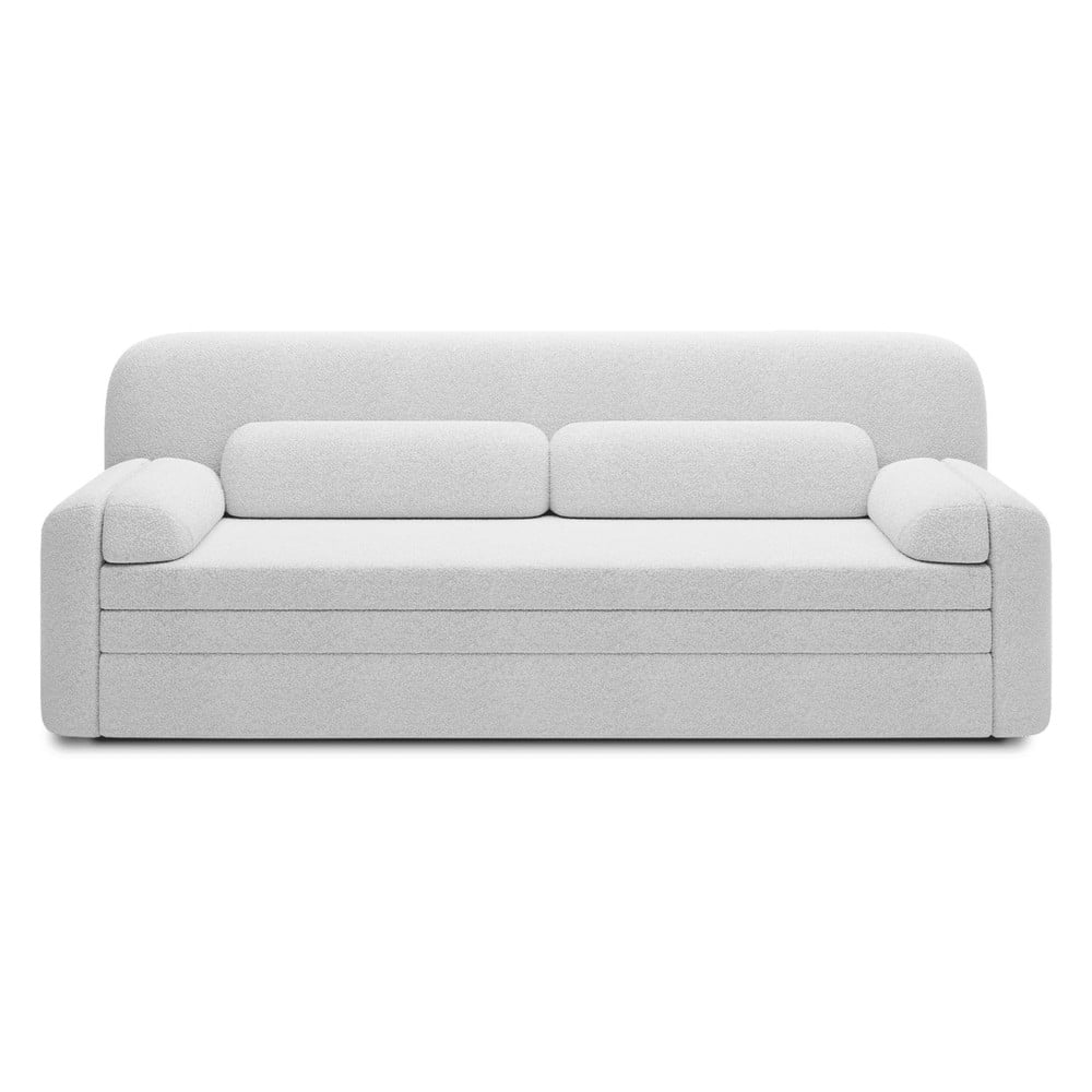 Divano bianco allungabile/con contenitore e rivestimento in bouclé 236 cm Elioss – ELTAP | Divani