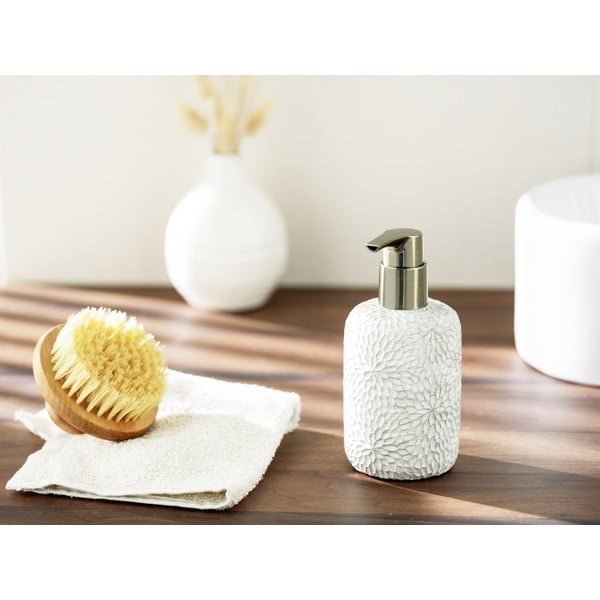 Dispenser per sapone bianco in poliresina 300 ml Montalfano – Wenko-image-3