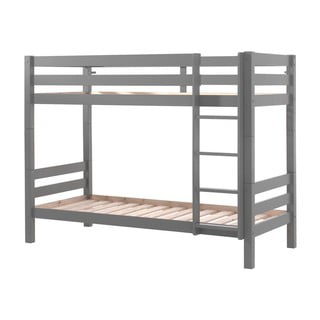 Letto a castello grigio per bambini 90x200 cm PINO - Vipack