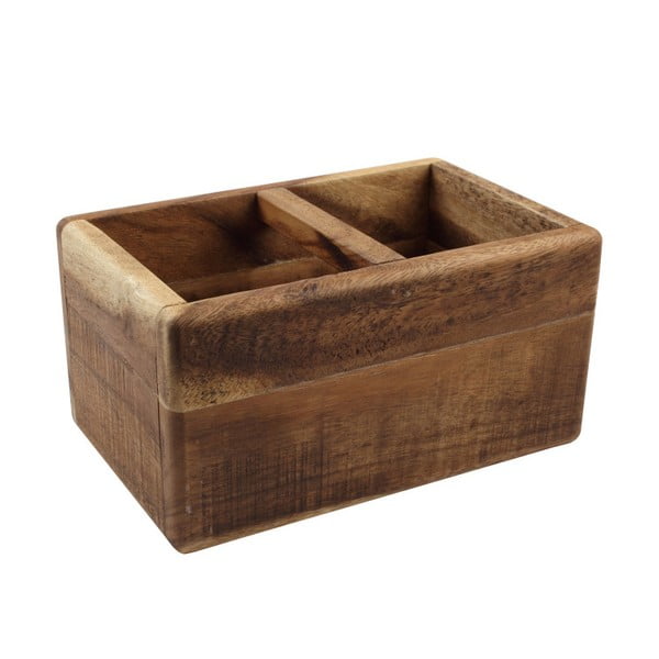 Dělený stojan na příbory z akáciového dřeva T&G Woodware Nordic Natural Trug