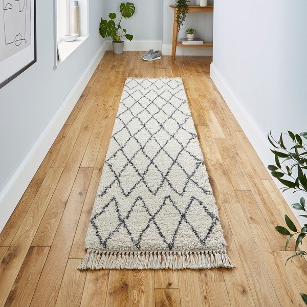 Passatoia color crema 60x230 cm Boho – Think Rugs-image-1