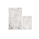 Set di 2 tappetini da bagno bianchi e grigi Mila Home Geometric - Minimalist Home World