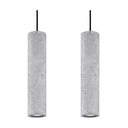 Lampada a sospensione in cemento, lunghezza 34 cm Fadre - Sollux