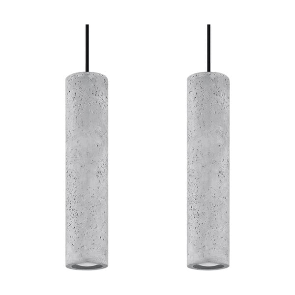 Lampada a sospensione in cemento, lunghezza 34 cm Fadre - Nice Lamps