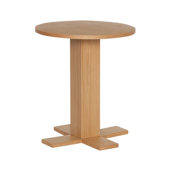 Tavolino rotondo con effetto rovere ø 45 cm Koohi – Hübsch