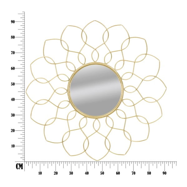 Specchio da parete in oro , ⌀ 90 cm Girg - Mauro Ferretti-image-2