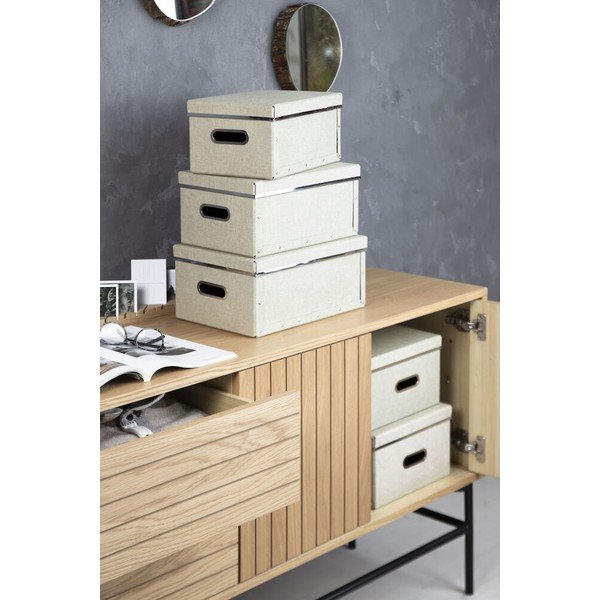 Scatole portaoggetti con coperchio in set da 5 Joachim - Bigso Box of Sweden-image-1