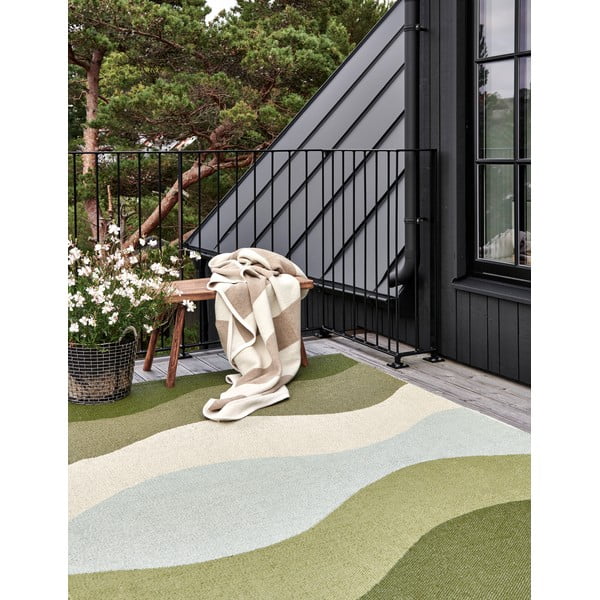 Tappeto da interno/esterno verde 70x100 cm Urvi Woods – Pappelina-image-1