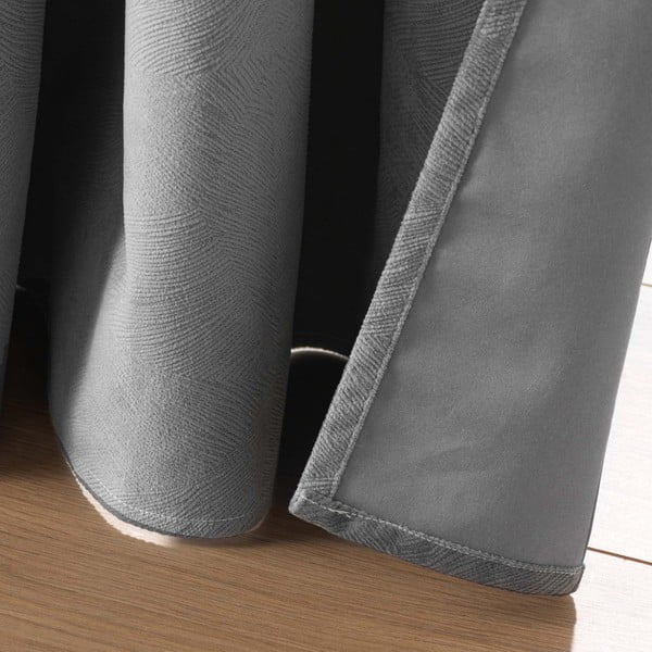 Tenda color antracite in velluto 140x260 cm Olympe – douceur d'intérieur-image-4