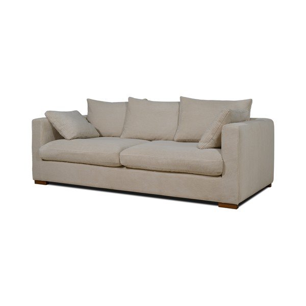 Divano in velluto a coste beige 220 cm Comfy - Scandic-image-2