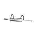 Lampada da parete LED argentata Cuadro – Trio
