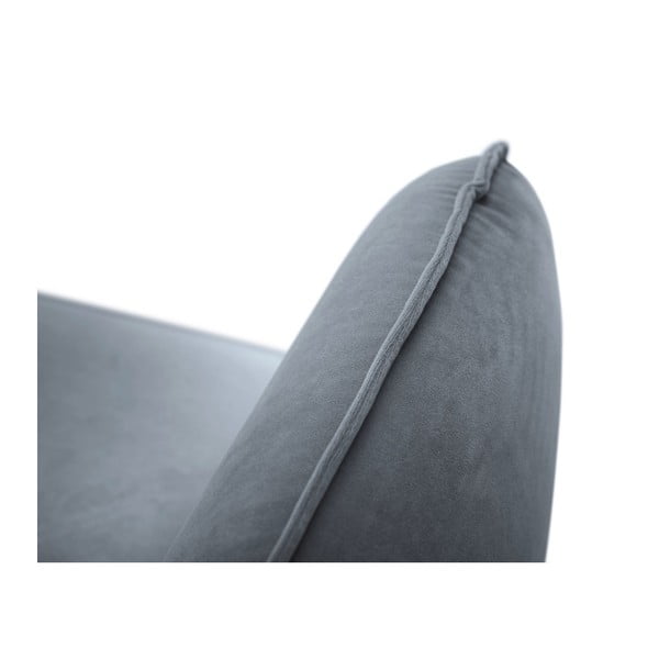 Poltrona in velluto grigio Vienna - Cosmopolitan Design-image-3