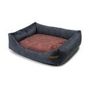Letto per cani bordeaux-grigio scuro 55x65 cm SoftBED Eco S - Rexproduct
