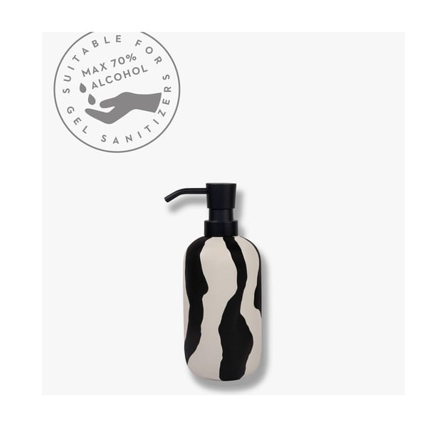 Dispenser di sapone in ceramica bianca e nera 200 ml Icon - Mette Ditmer Denmark