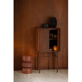 Armadietto in noce con ante scorrevoli in colore naturale 62x125 cm Morrison - Dutchbone
