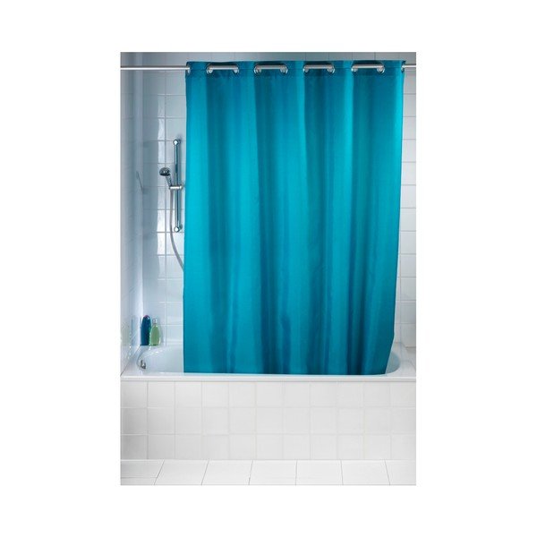 Petrolejově modrý sprchový závěs Wenko Comfort Flex, 180 x 200 cm-image-2