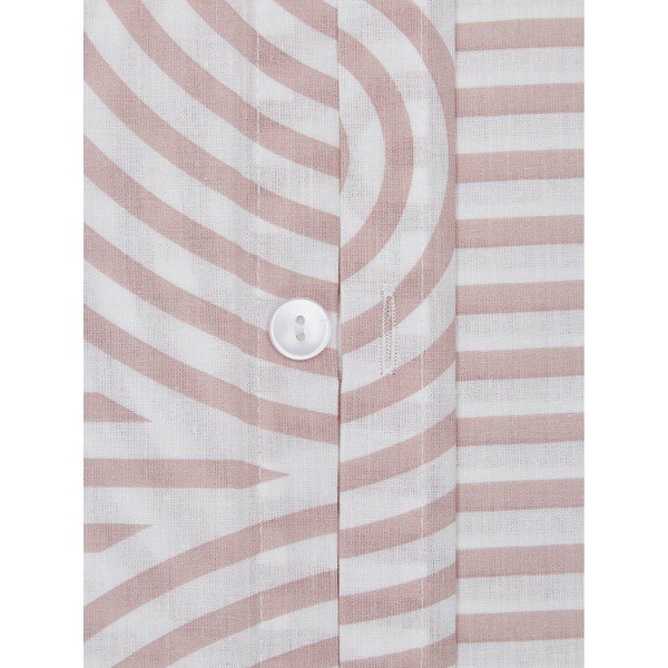 Lenzuolo singolo in cotone ranforce rosa e bianco Arcs, 155 x 220 cm - Westwing Collection-image-4