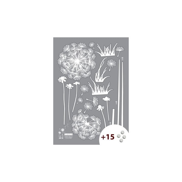 Set di adesivi e 15 cristalli Swarovski Dandelion Flowers - Ambiance-image-1