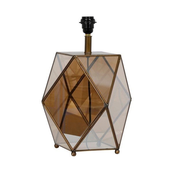 Gamba della lampada in marrone-oro 43 cm Eluminea - Côté Table