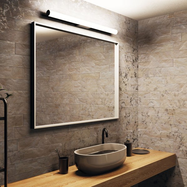 Lampada da parete nera, lunghezza 90 cm Caspio - SULION-image-4