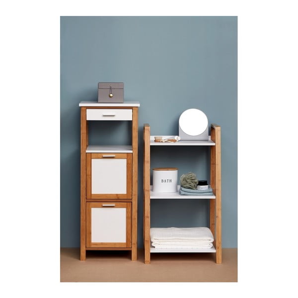 Mensola da bagno in bambù con 3 ripiani Finja - Wenko-image-4