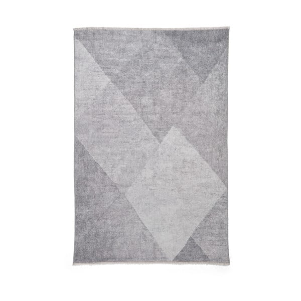 Tappeto in grigio chiaro in misto cotone lavabile 152x230 cm Whisper – Think Rugs