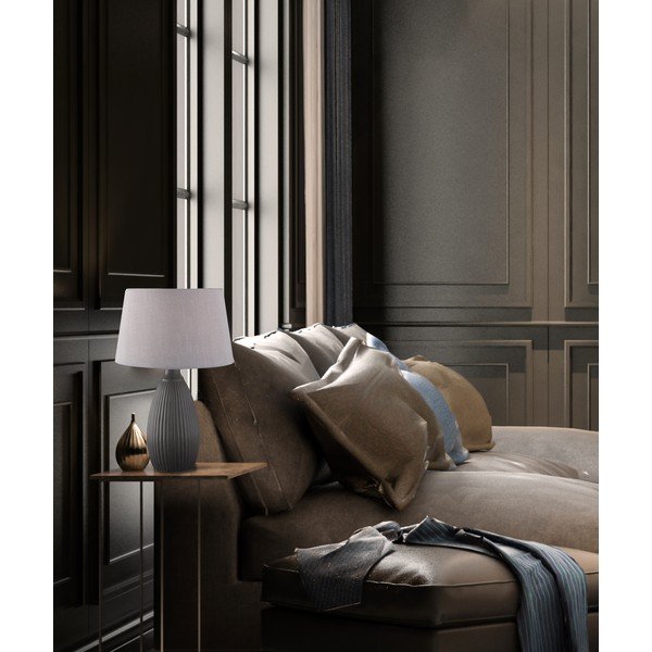 Lampada da tavolo grigia Ames - Fischer & Honsel-image-2