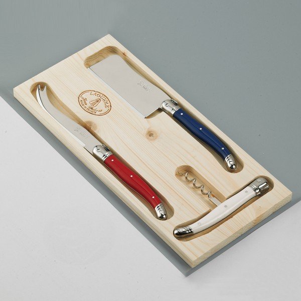 Set di 3 posate da formaggio in acciaio inox in confezione di legno Paris - Jean Dubost