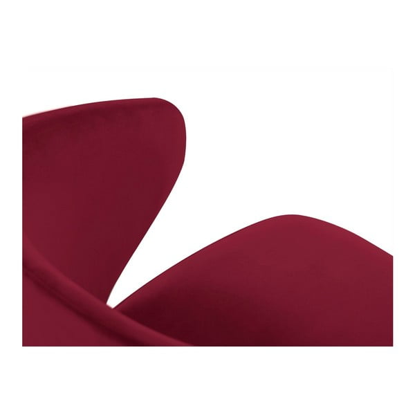 Sedia da pranzo rossa con rivestimento in velluto Nemesis - Windsor & Co Sofas-image-3