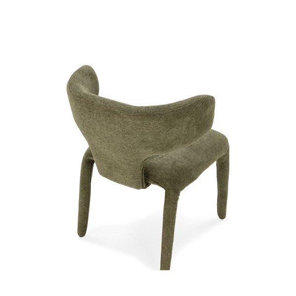 Sedia da pranzo verde imbottito Maca – MOME-image-4