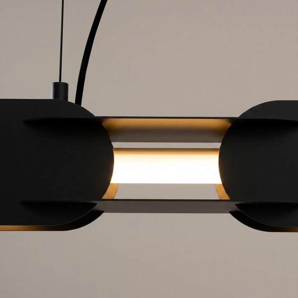 Lampadario LED nero in metallo CHAIN – Thoro-image-2