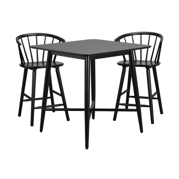 Tavolo da bar nero Lotta - Rowico-image-4