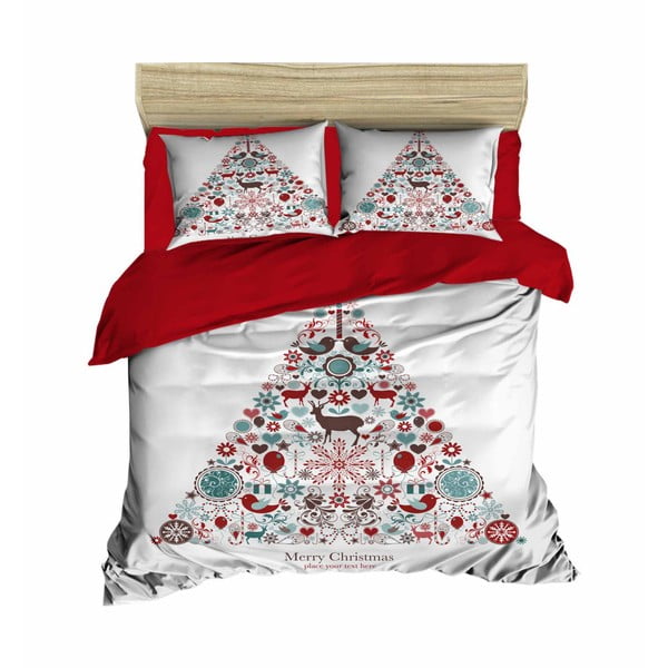 Biancheria da letto natalizia per letto matrimoniale con lenzuolo Marcel, 200 x 220 cm - Mijolnir
